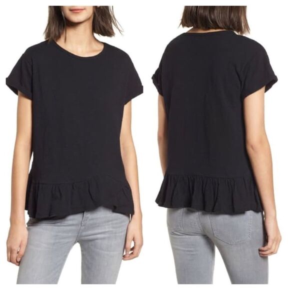 Ten Sixty Sherman Ruffle Hem Top Sz Small - Picture 1 of 8